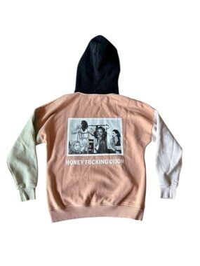 Honey Fucking Dijon Small Hoodie Colorblock Tina Paul